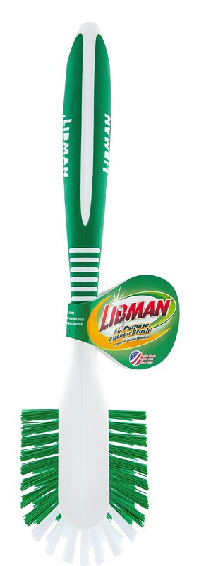 Libman 1043 Kitchen Brush, Polymer Bristle, 10.88 in L