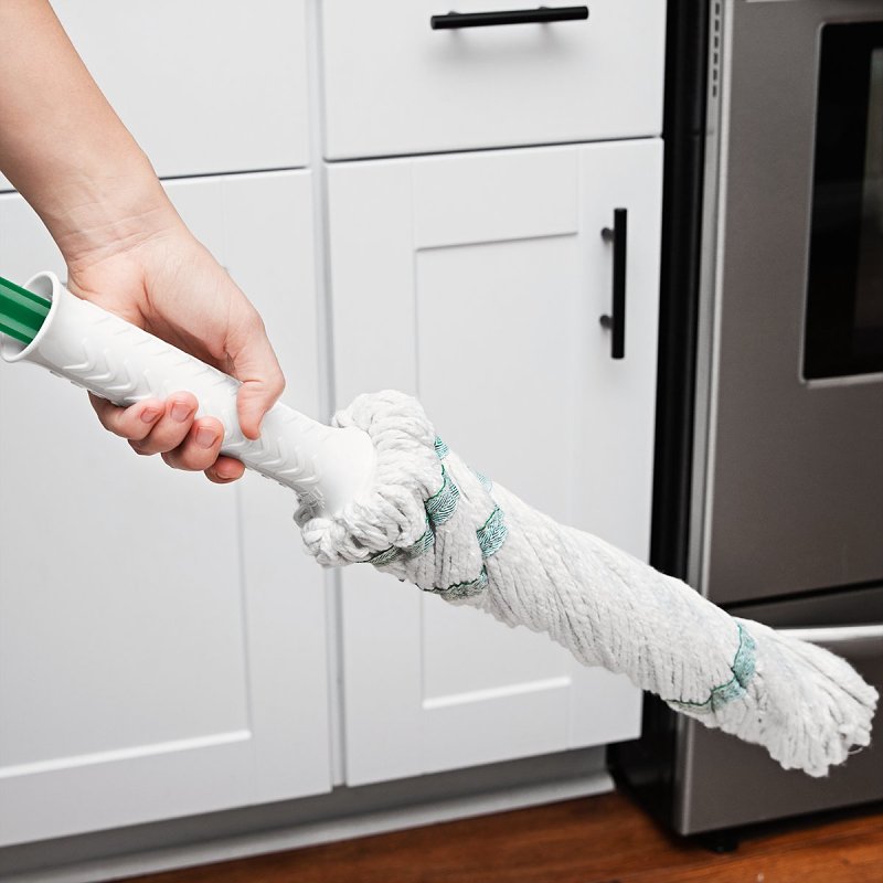 Libman Tornado Series 2030 Mop, 55-1/4 in L, Quick-Connect Mop Connection, Cotton/Synthetic Mop Head, Steel Handle
