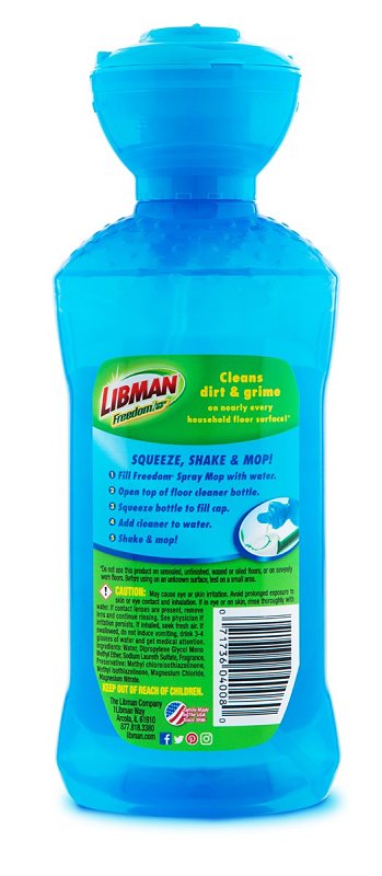 Libman Freedom 4008 Multi-Surface Cleaner, 16 oz, Liquid, Citrus, Clear