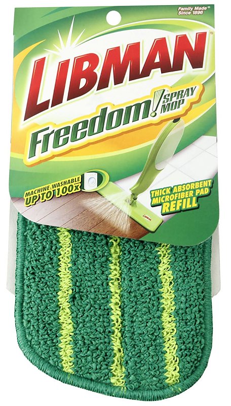 Libman Freedom Series 4003 Mop Head Pad, Microfiber, Green