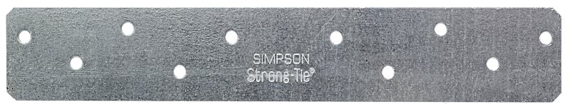 Simpson Strong-Tie HRS HRS8 Strap Tie, 8 in L, 1-3/8 in W, Steel, Galvanized, Fastening Method: Nail