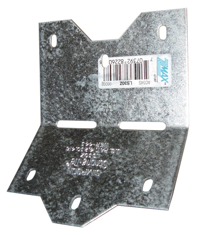 Simpson Strong-Tie LS LS30Z Skewable Angle, 3-3/8 in H, Steel, ZMAX