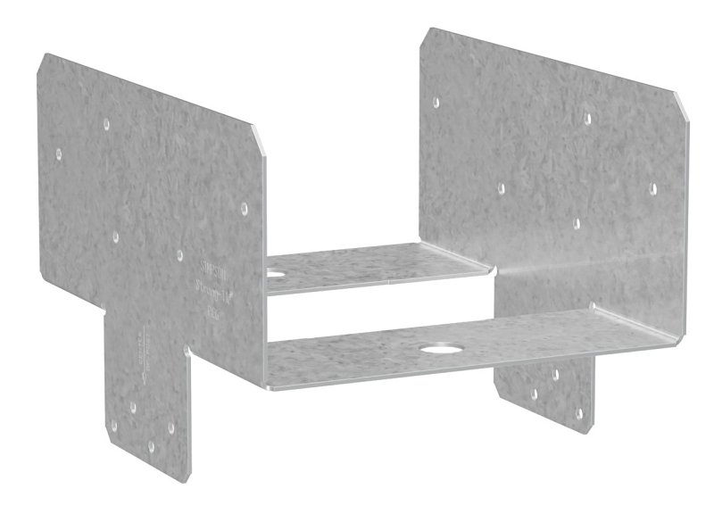 Simpson Strong-Tie PCZ PC6Z Post Cap, 6 x 6 in Post/Joist, Steel, ZMAX