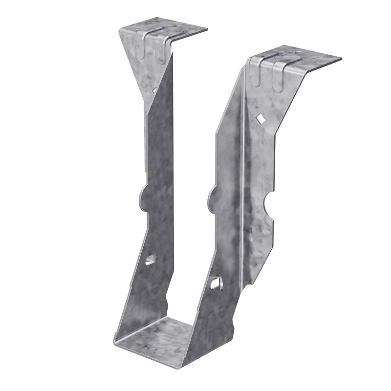 Simpson Strong-Tie PF PF26Z Post Frame Hanger, 5-5/16 in H, 1-1/2 in D, 1-9/16 in W, 2 x 6 in, Steel, ZMAX
