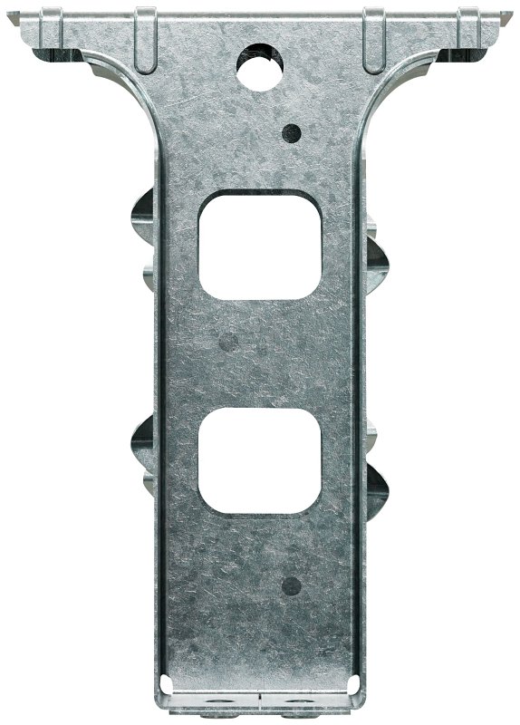 Simpson Strong-Tie PF PFD26B Post Frame Hanger, 5-3/8 in H, 1-1/4 in D, 1-9/16 in W, 2 x 6 in, Steel