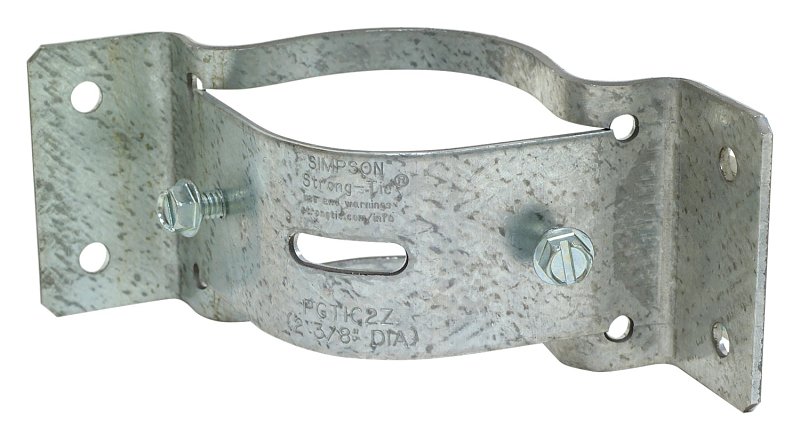 Simpson Strong-Tie PGTIC PGTIC2Z-R Pipe Grip Tie, 4-3/4 in W, 12 ga Thick Material, Steel, ZMAX