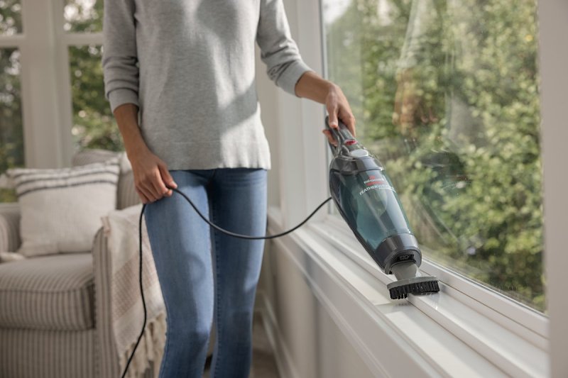 Bissell FeatherWeight 2773 Corded PowerBrush Stick Vacuum, Titanium with Sparkle Silver Accents