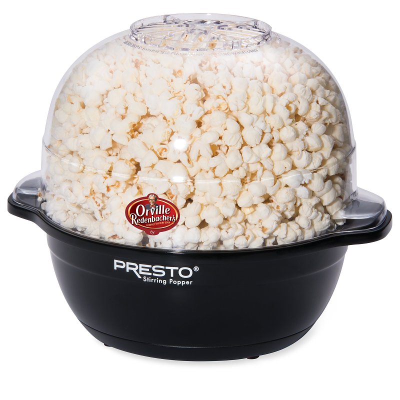 Presto Orville Redenbacher's Series 05204 Popcorn Popper, 6 qt Kernel, 900 W