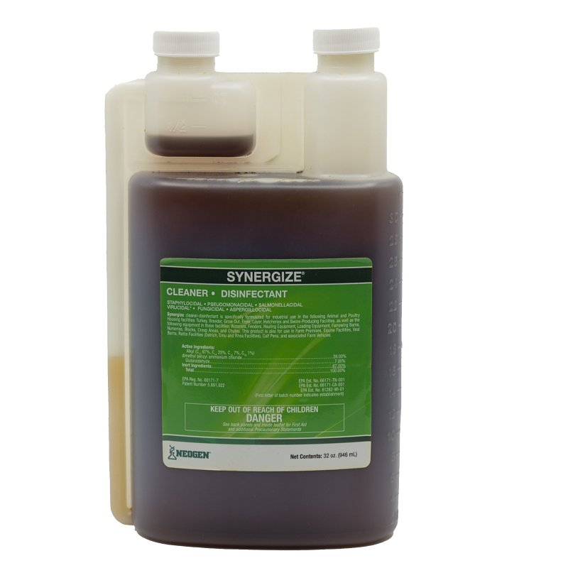 Neogen 433600/32 Synergize Disinfectant, Liquid, Aromatic, Characteristic, 32 oz