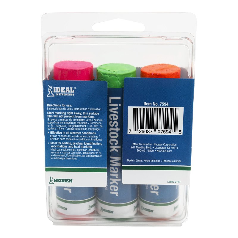 Neogen 7594 Livestock Marker, Multi-Color