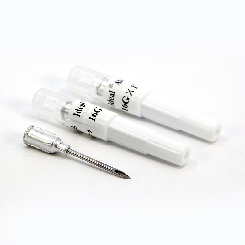 Neogen 9329 Hub Needle, Aluminum/Stainless Steel, 16 ga, 1 in L