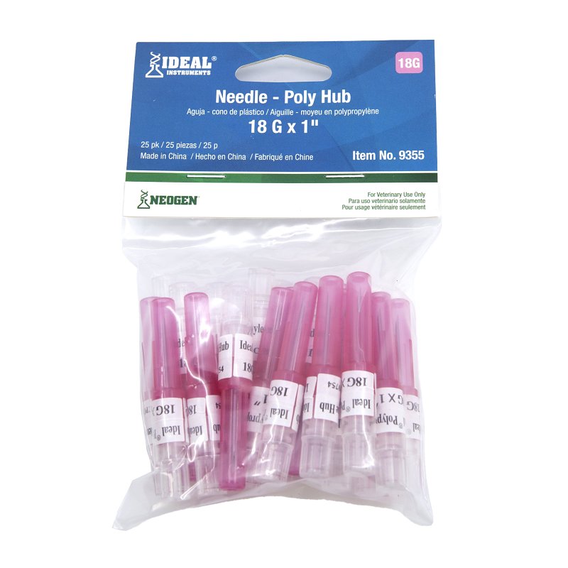 Neogen 9355 Needle, 18 ga, 1 in L