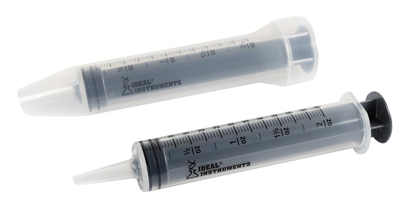 Ideal 9495 Disposable Syringe and Combo, 60 cc, Polypropylene