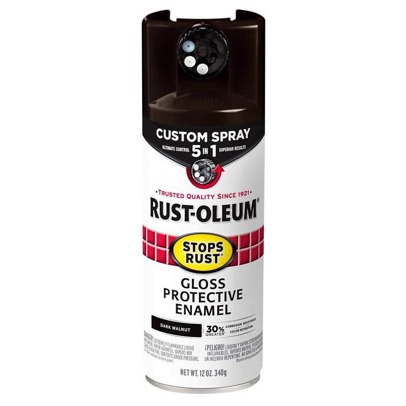 Stops Rust 376890 Rust Preventative Spray Paint, 12 oz Can, 6 to 10 sq-ft/can Coverage Area, Oil Base, Gloss