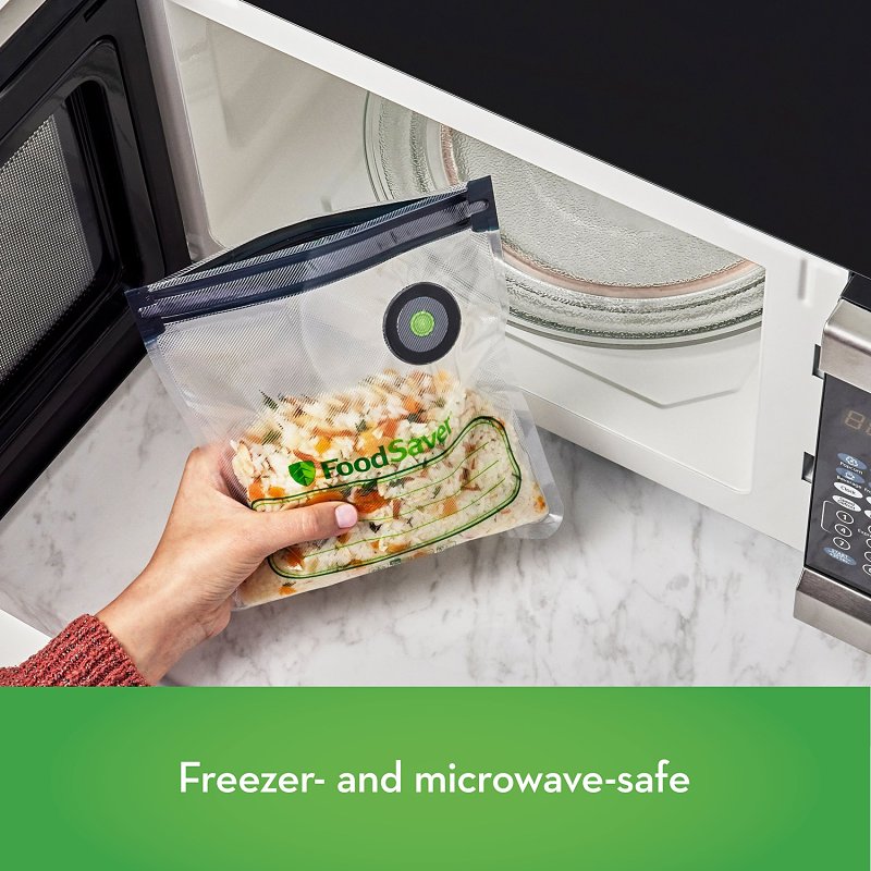 FoodSaver 2144086 Reusable Vacuum Bag, 1 qt, Plastic