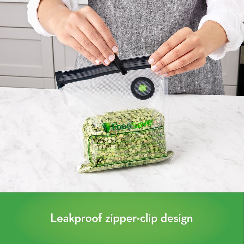 FoodSaver 2144086 Reusable Vacuum Bag, 1 qt, Plastic