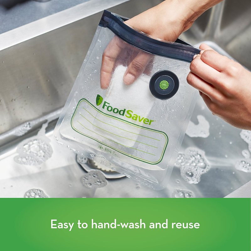 FoodSaver 2144086 Reusable Vacuum Bag, 1 qt, Plastic