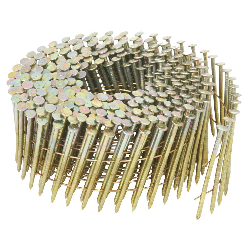 Metabo HPT 13334HPT Series Siding Nail, Wire Coil Collation, 1-3/4 in L, Electro-Galvanized, Full Round Head, Ring Shank