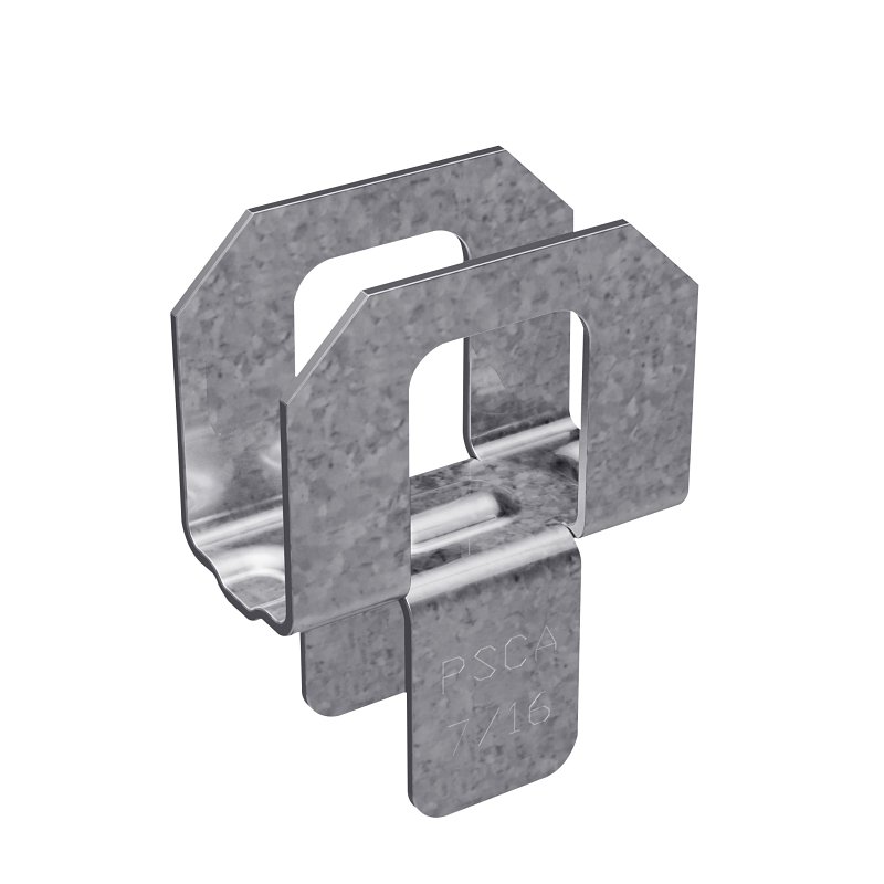 Simpson Strong-Tie PSCA Series PSCA 7/16 Panel Sheathing Clip, 20 ga Thick Material, Steel, Galvanized, 250 PK