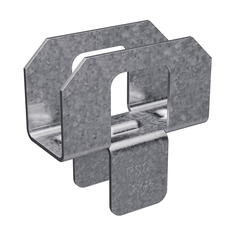 Simpson Strong-Tie PSCL Series PSCL 1/2-R50 Panel Sheathing Clip, 32 Roof Span, 20 ga Thick Material, Steel, 50 PK