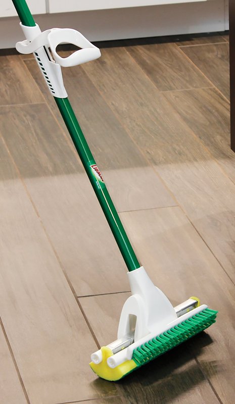 Libman 2010 Roller Mop, 51 in OAL, Microfiber/Synthetic Mop Head, Steel Handle