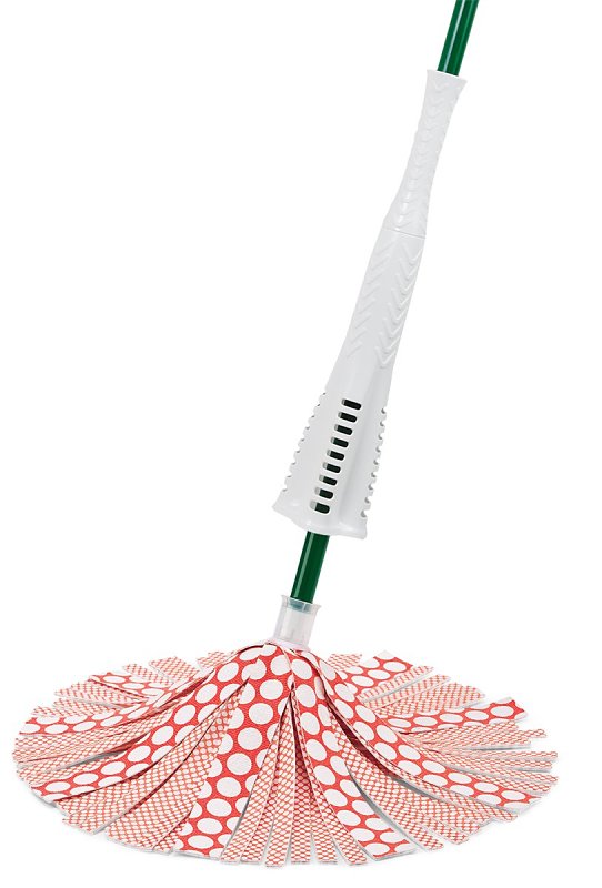Libman Wonder Series 2000 Mop, 62 in L, Microfiber Mop Head, Steel Handle