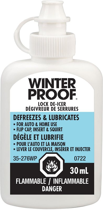 WinterProof 35-276WP Lock De-Icer, 30 mL Bottle, Liquid