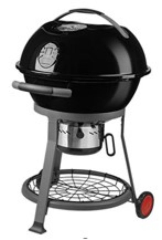 Coleman Cookout CO-600CG Charcoal Kettle, 380 sq-in Primary Cooking Surface, Black, Steel Body