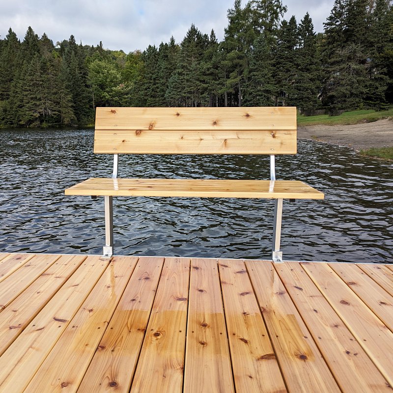 Multinautic 22047 Dock Bench, Aluminum, For: Docks