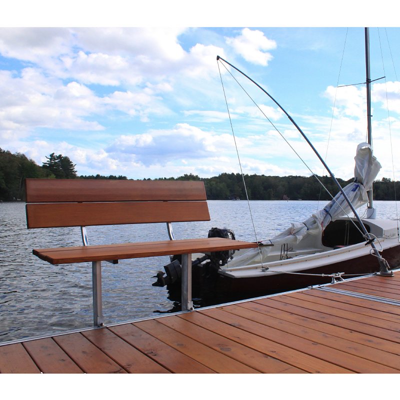 Multinautic 22047 Dock Bench, Aluminum, For: Docks