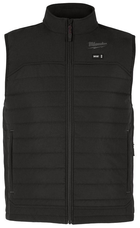 Milwaukee M12 Series M300B-21L Vest Kit, L, Men's, Fits to Chest Size: 42 to 44 in, Polyester, Black