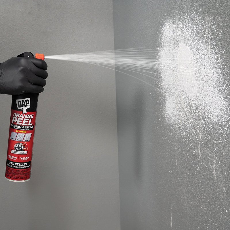 DAP 7079850006 2-in-1 Wall and Ceiling Spray, White, 25 oz, Can