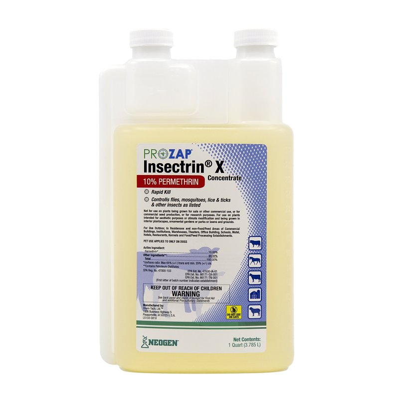 Neogen 1037510 Insecticide, Liquid, Yellow, 32 oz, Bottle