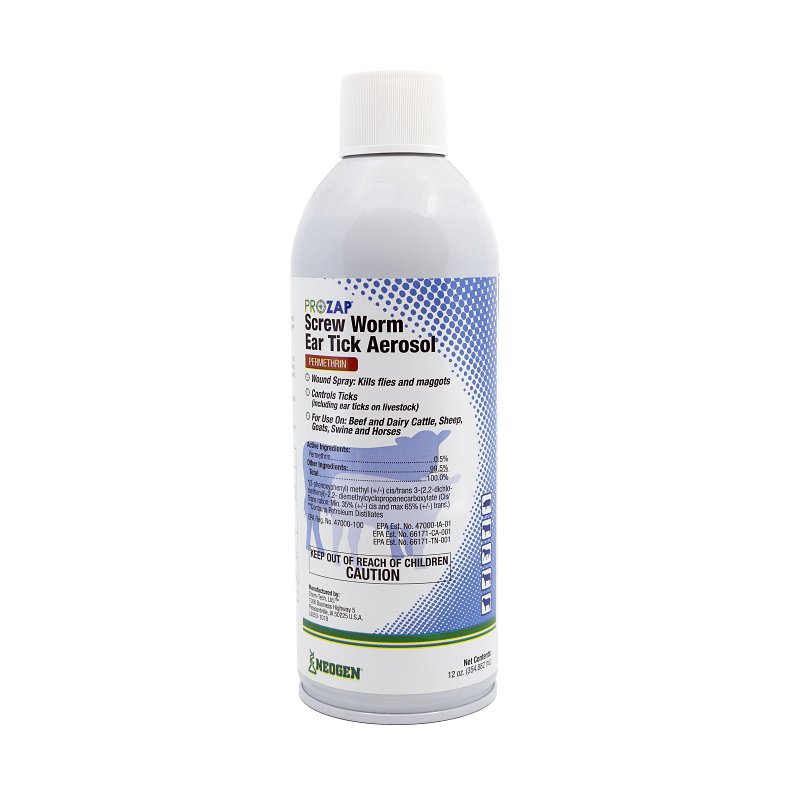 Neogen 1002520 Screw Worm Aerosol, Clear, 12 oz, Aerosol Can