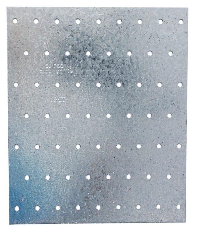Simpson Strong-Tie TP TP57 Tie Plate, 7 in L, 5-3/4 in W, 0.035 in Thick, Steel, Galvanized