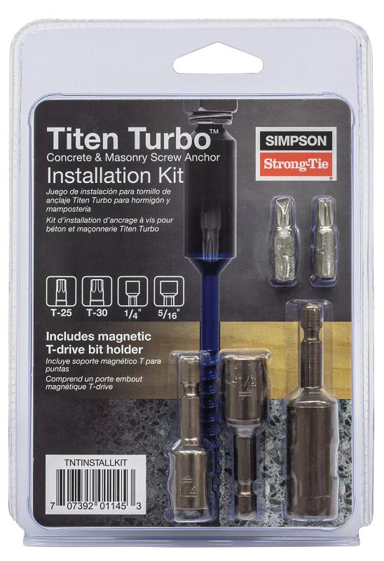 Simpson Strong-Tie Titen Turbo TNTINSTALLKIT Installation Tool Kit