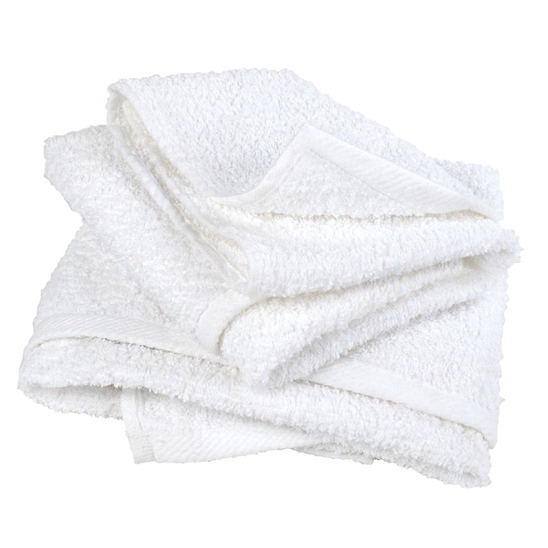 Buffalo 60229C Terry Towel, White, 3, 17 in L, 14 in W, Cotton, 3/PK