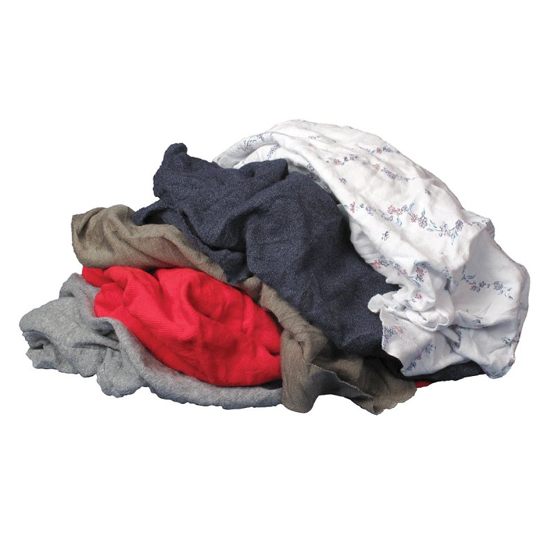 Buffalo 10080 Recycled Rag, Assorted, 4 lb