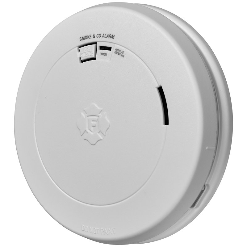 First Alert 1046793 Smoke and Carbon Monoxide Alarm with Slim Profile Design, 85 dBA, Photoelectric Sensor, White