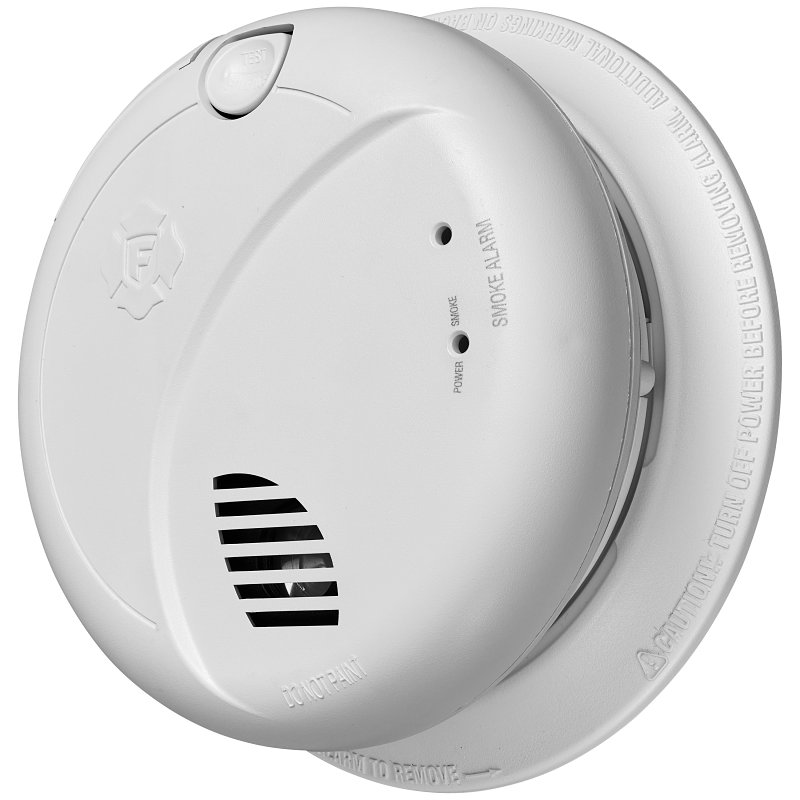 BRK 1046721 Smoke Alarm with Battery Backup and Voice Alerts, Photoelectric Sensor, Alarm: Voice