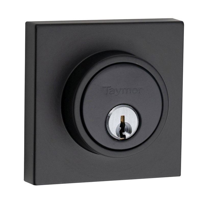 Taymor Professional Select 34-FV617 Deadbolt, 3 Grade, Keyed Key, Metal, Matte Black, KD, WR5 Keyway