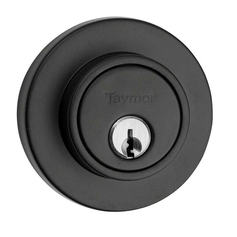 Taymor Professional Select 34-FV616 Deadbolt, 3 Grade, Keyed Key, Metal, Matte Black, KD, WR5 Keyway