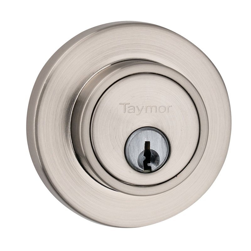 Taymor Professional Select 34-FV606 Deadbolt, 3 Grade, Keyed Key, Metal, Satin Nickel, KD, WR5 Keyway