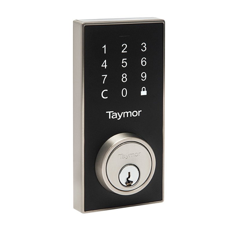 Taymor Centinel 3 Bluetooth 33-D5030BLSN Digital Deadbolt, 2 Grade, Code, Keyed Key, Satin Nickel, WR5 Keyway