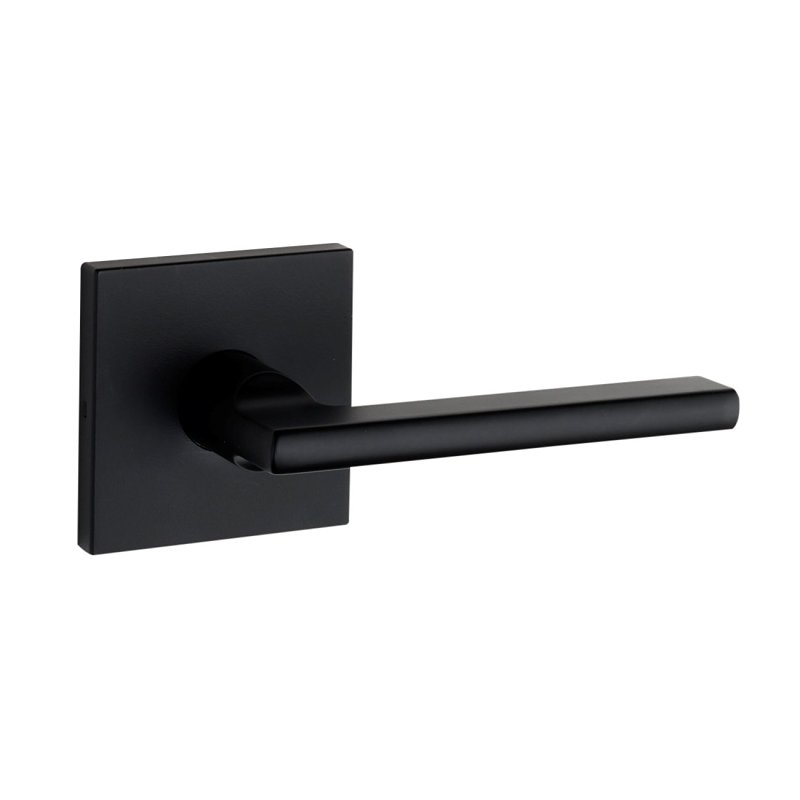 Taymor Professional Pace Line 34-FV009234BLK Passage Square Rose Leverset, Lever Handle, Metal, Matte Black