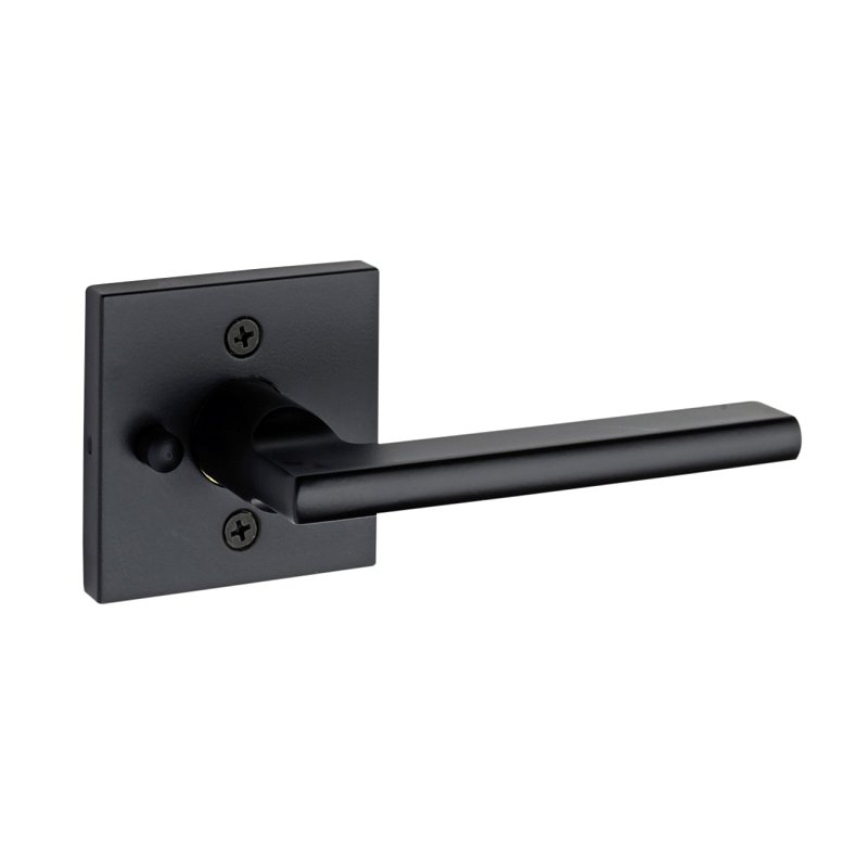 Taymor Professional Pace Line 34-FV009224BLK Privacy Square Rose Leverset, Lever Handle, Matte Black, Metal