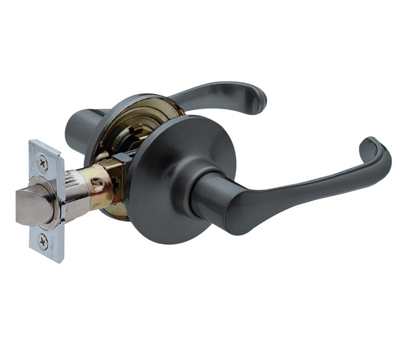 Taymor Professional Provence 34-FV9534BLK Passage Door Leverset, Lever Handle, Metal, Matte Black, Reversible Hand