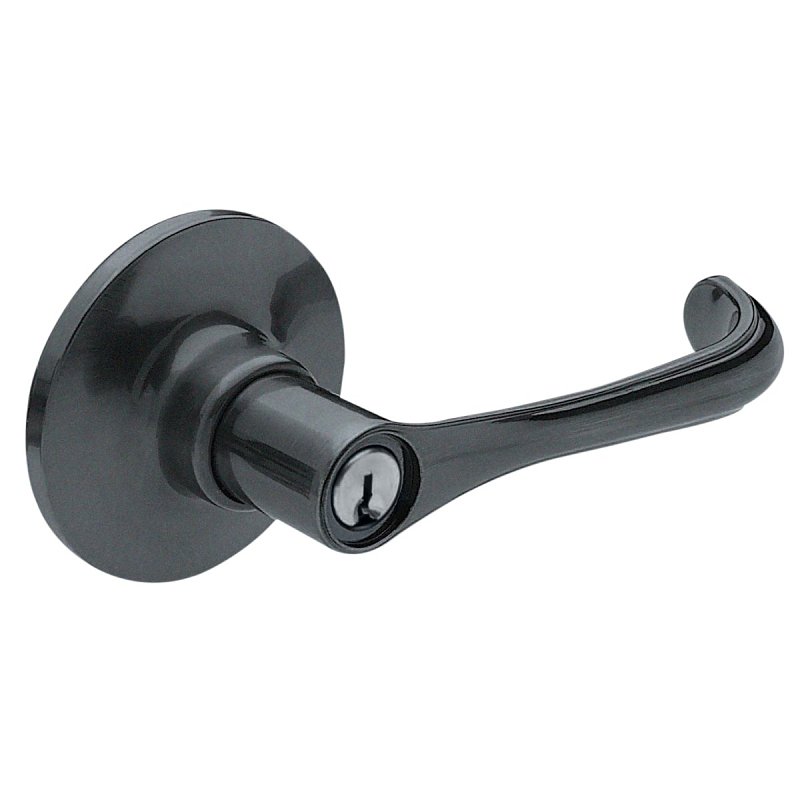 Taymor Professional Provence 34-FV9564BLKAR Entry Door Leverset, Lever Handle, Matte Black, Metal, KA Keyway