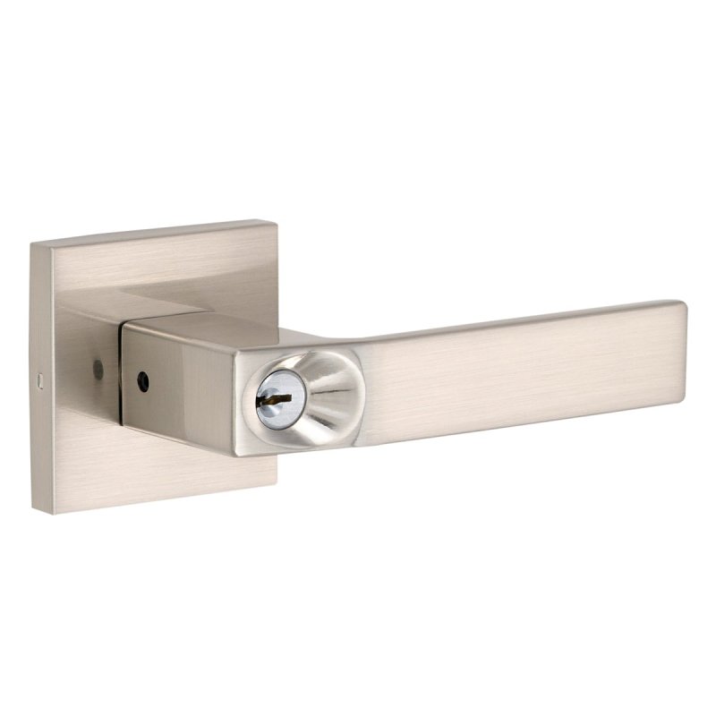 Taymor Professional Ramp Up 34-FV009364SN Entry Square Rose Leverset, Lever Handle, Satin Nickel, Metal, WR5 Keyway