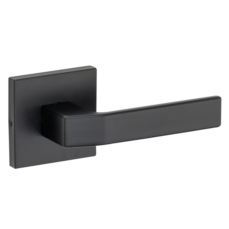 Taymor Professional Ramp Up 34-FV009334BLK Passage Square Rose Leverset, Lever Handle, Metal, Matte Black